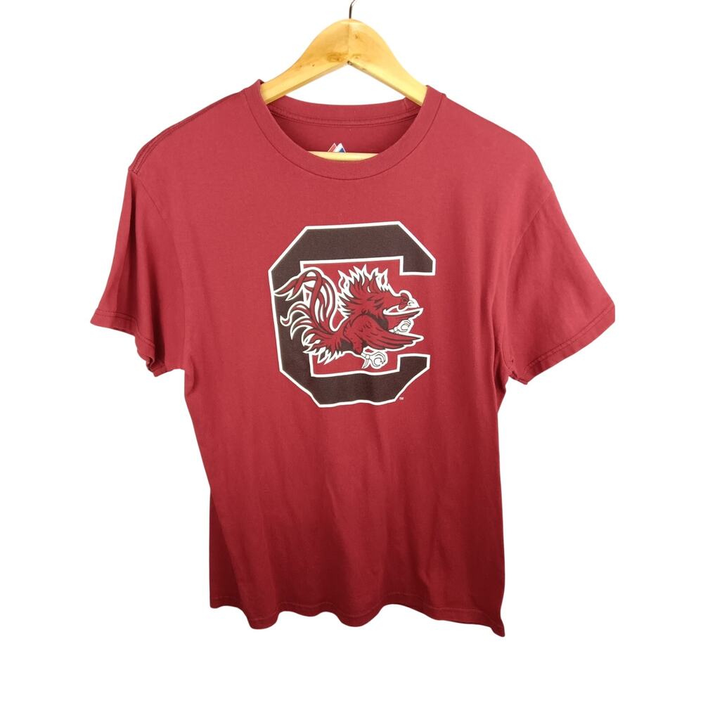 Majestic Garnet Short-Sleeve USC Gamecock Graphic Tee
